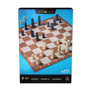 JUEGO DE MESA AJEDREZ DE MADERA PLEGABLE