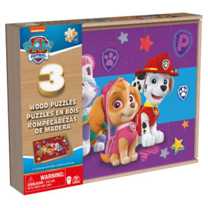 ROMPECABEZAS DE MADERA 3 EN 1 PAW PATROL