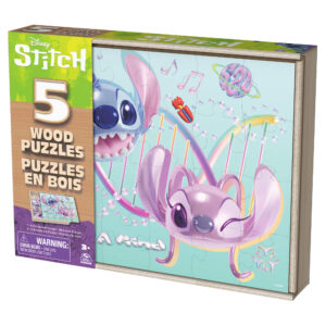 PACK X5 ROMPECABEZAS DE MADERA STITCH