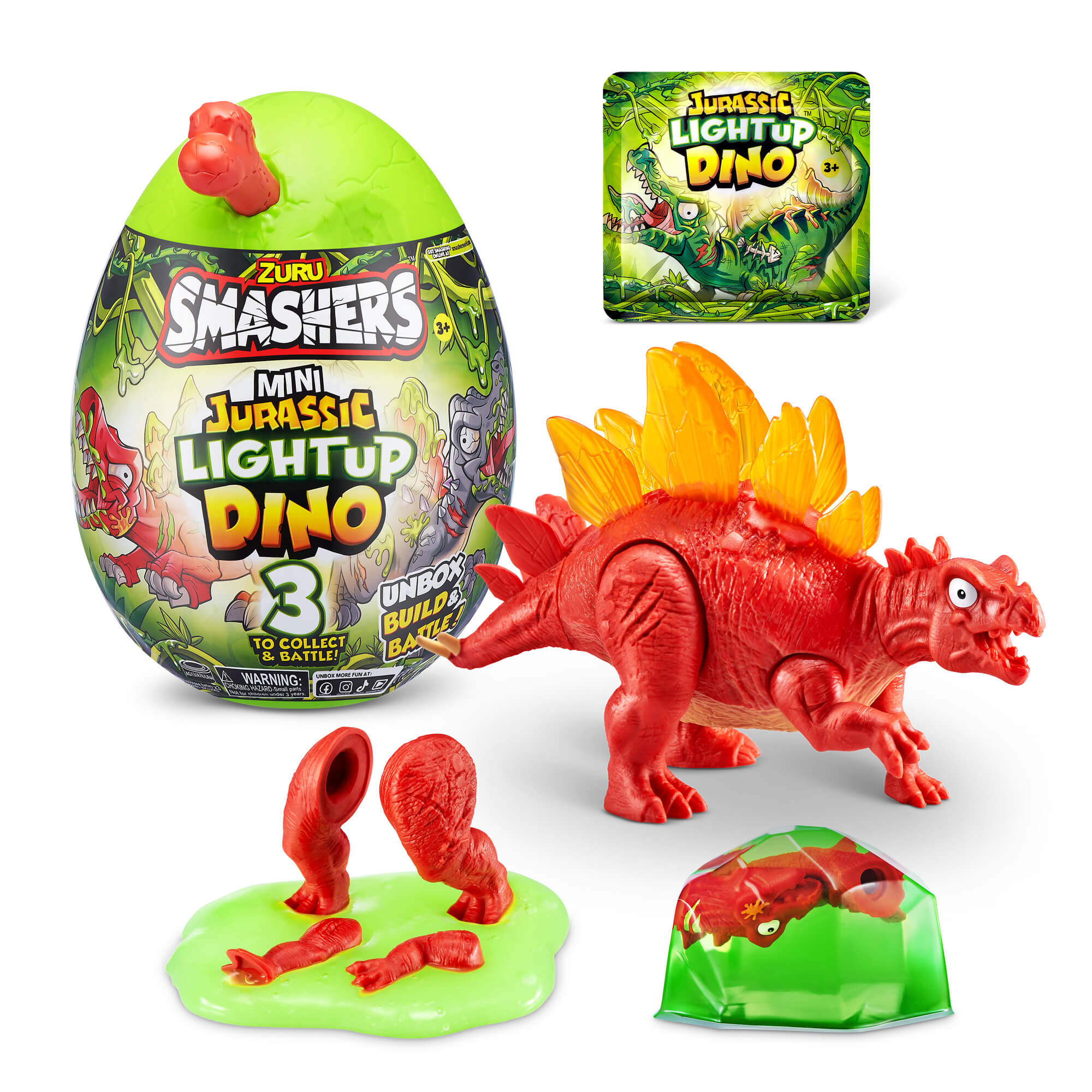 MINI DINO JURASICO LUMINOSO SORPRESA - Imagen 3