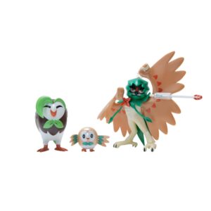 MULTIPACK EVOLUCION X3 FIGURAS ROWLET, DARTRIX, DECIDUEYE