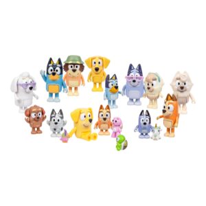SET DE 14 FIGURAS FAMILIA Y AMIGOS BLUEY