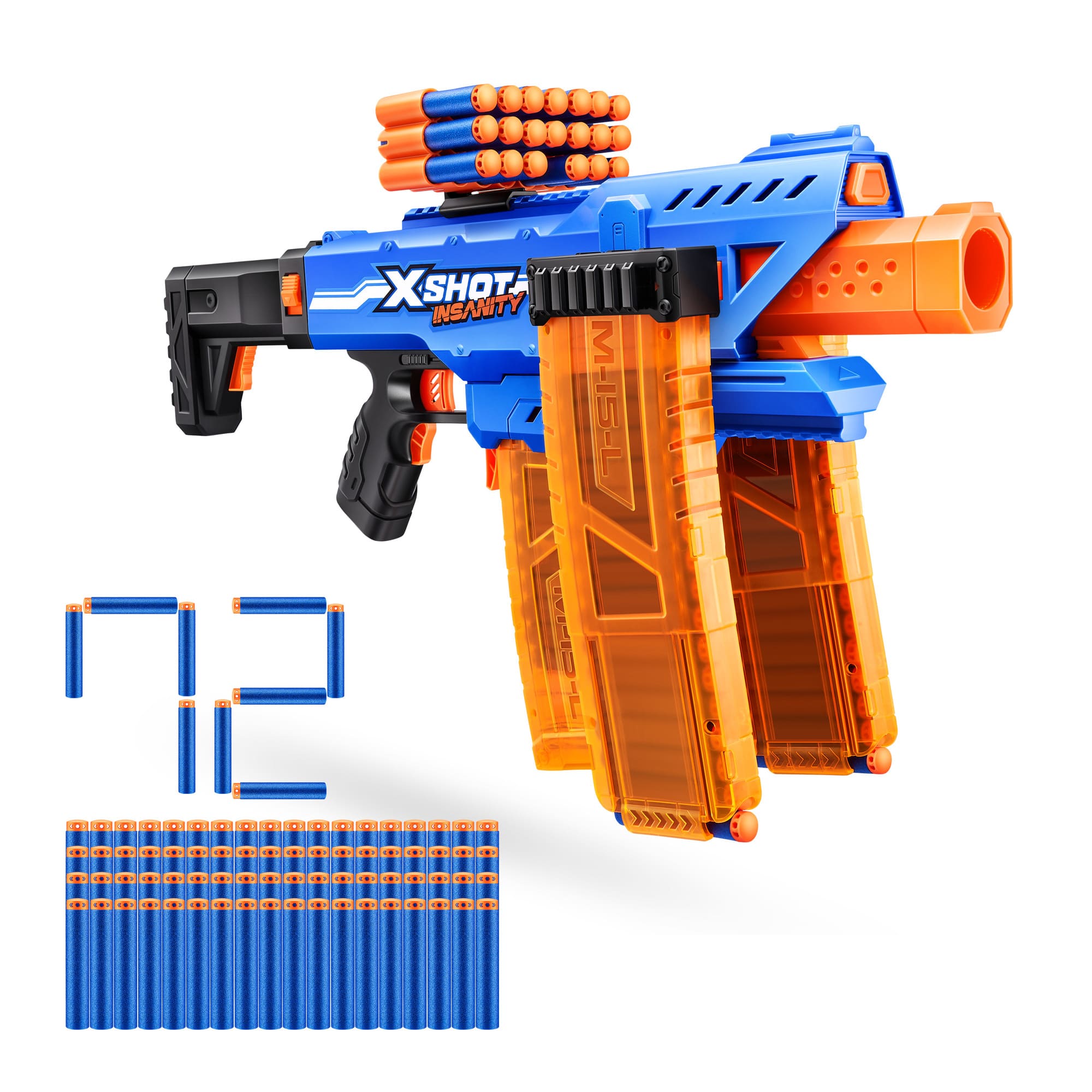 LANZADOR DE DARDOS INSANITY MOTORIZADO X-SHOT