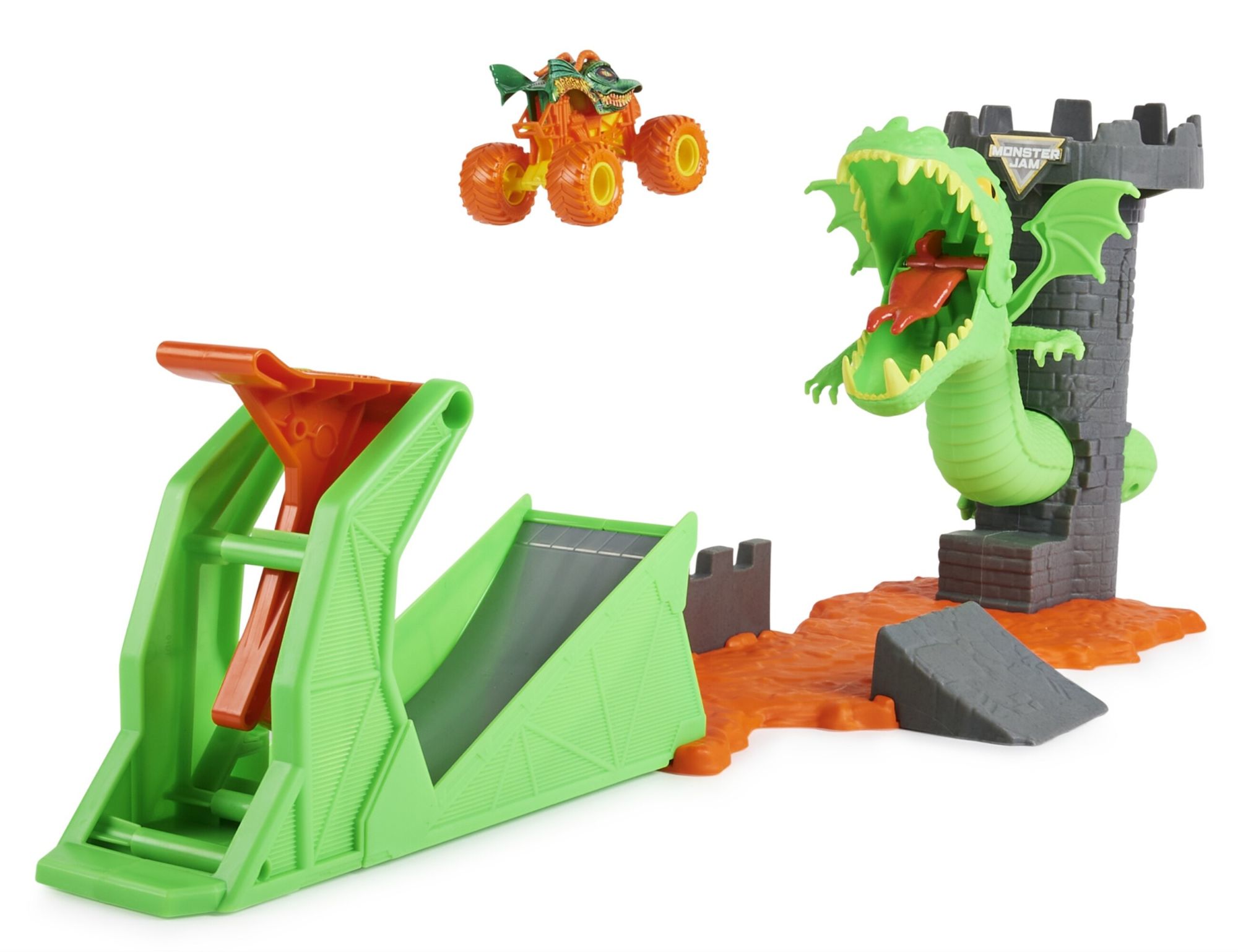 SET DE JUEGO TORRE DE DRAGON ESCALA 1:64 MONSTER JAM MONSTER JAM