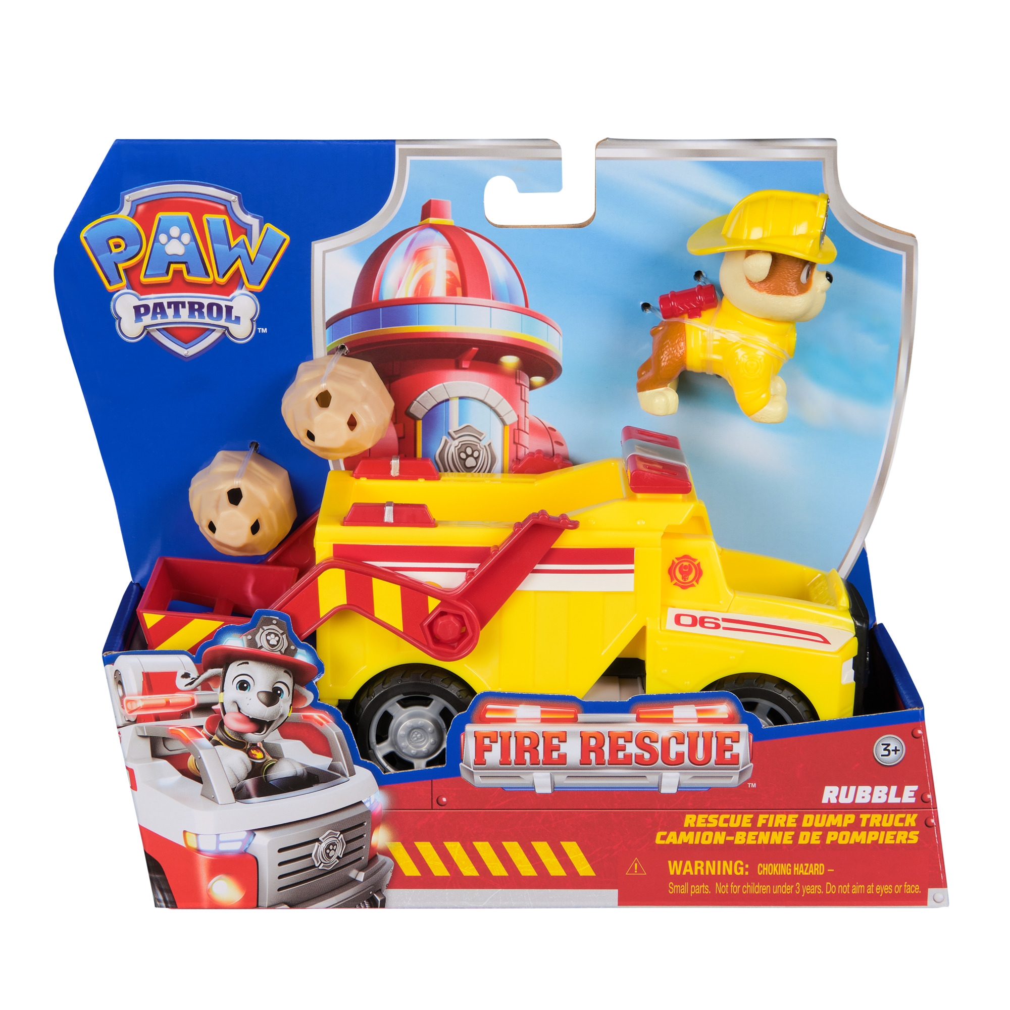 VEHICULO TEMATICO FIRE RESCUE RUBBLE PAW PATROL