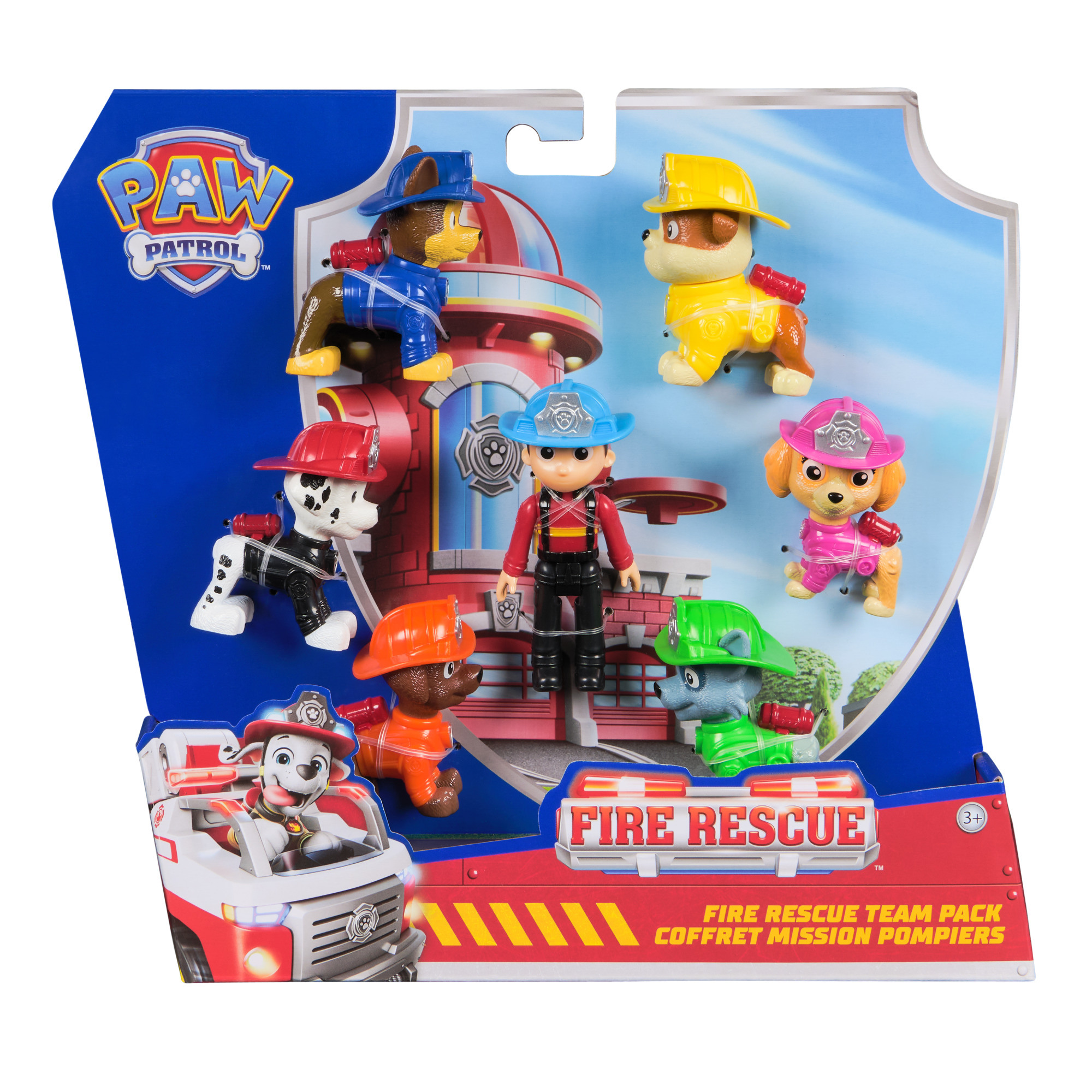 SET DE 7 FIGURAS FIRE RESCUE PAW PATROL