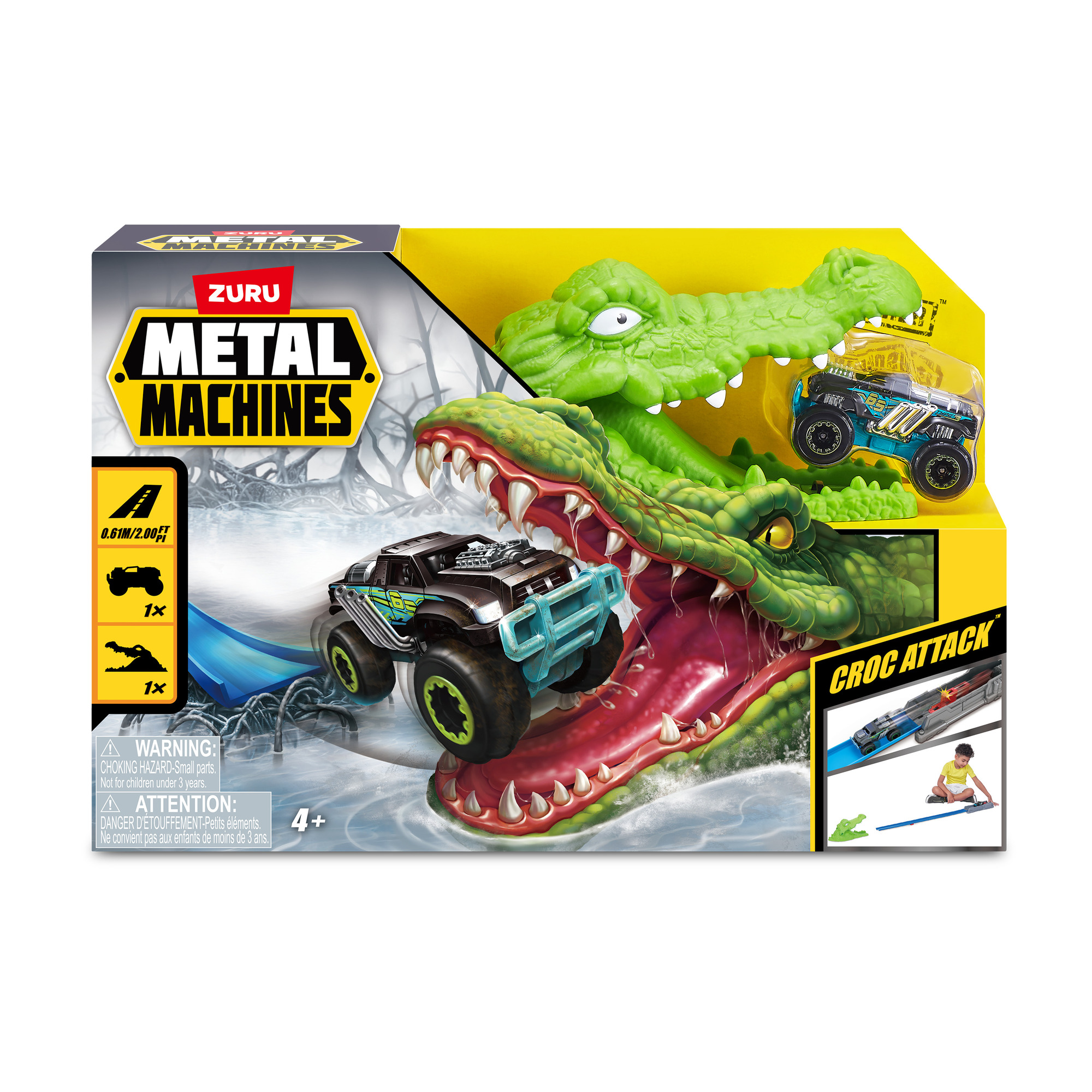 JUEGO DE PISTA ATAQUE COCODRILO METAL MACHINES