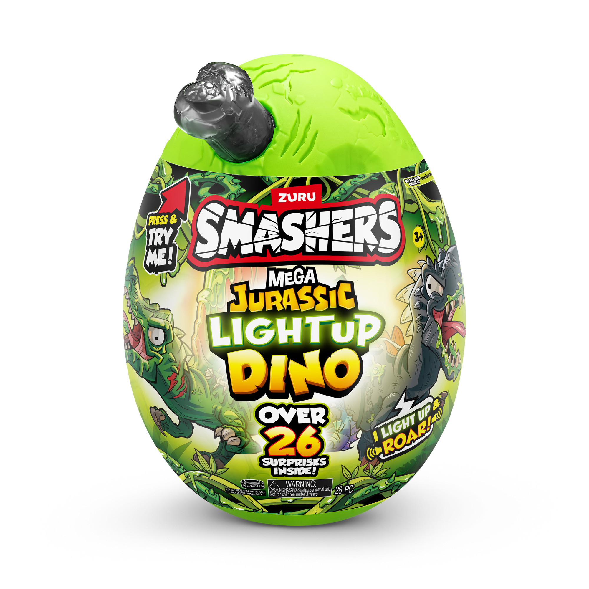 DINO MEGA JURASICO LUMINOSO SORPRESA SMASHERS - Imagen 3