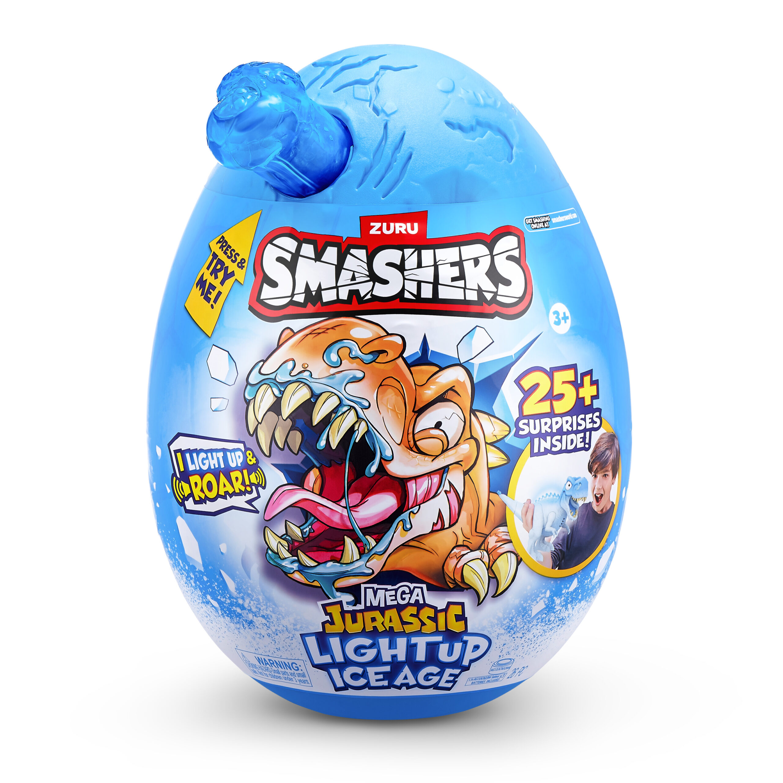 DINO MEGA EDAD DE HIELO LUMINOSO SORPRESA SMASHERS - Imagen 4