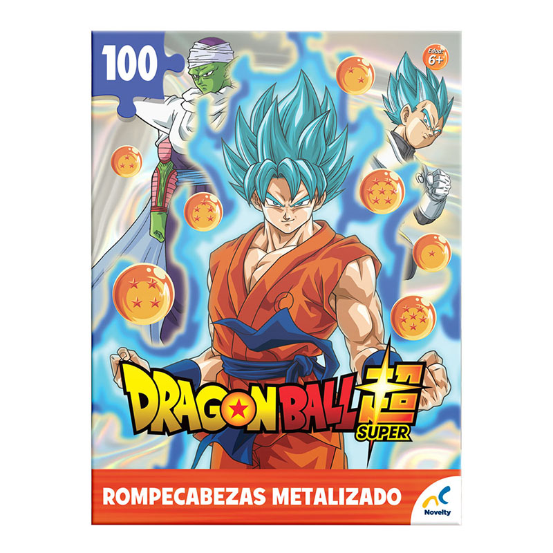 ROMPECABEZAS METALIZADO 100PZ DRAGON BALL JUEGOS DE MESA LICENCIA