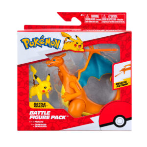 PACK X2 FIGURAS CHARIZARD Y PIKACHU POKEMON