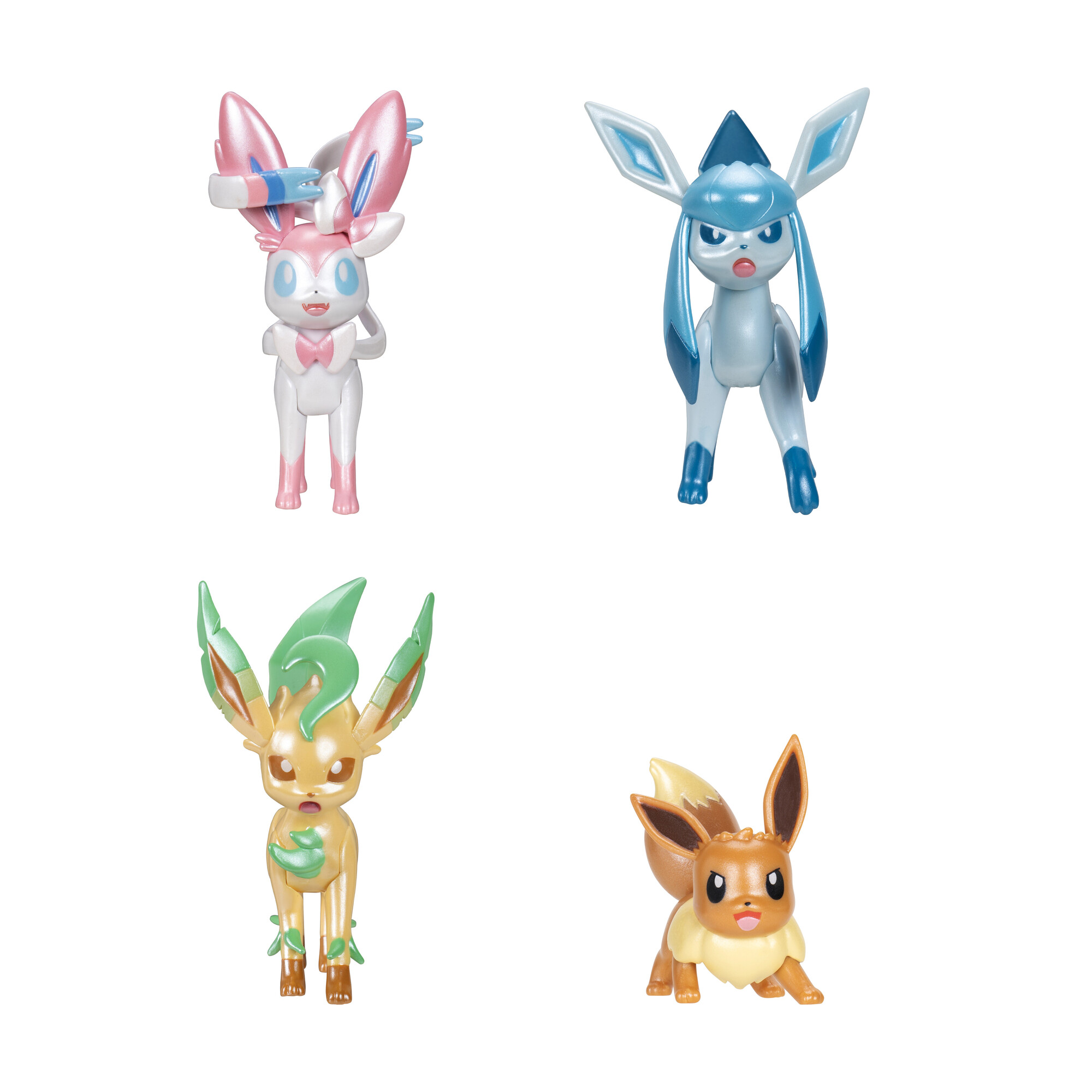 SET DE 4 FIGURAS EVOLUCION EEVEE POKEMON