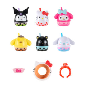PACK X6 FIGURAS SQUISH A LONGS HELLO KITTY
