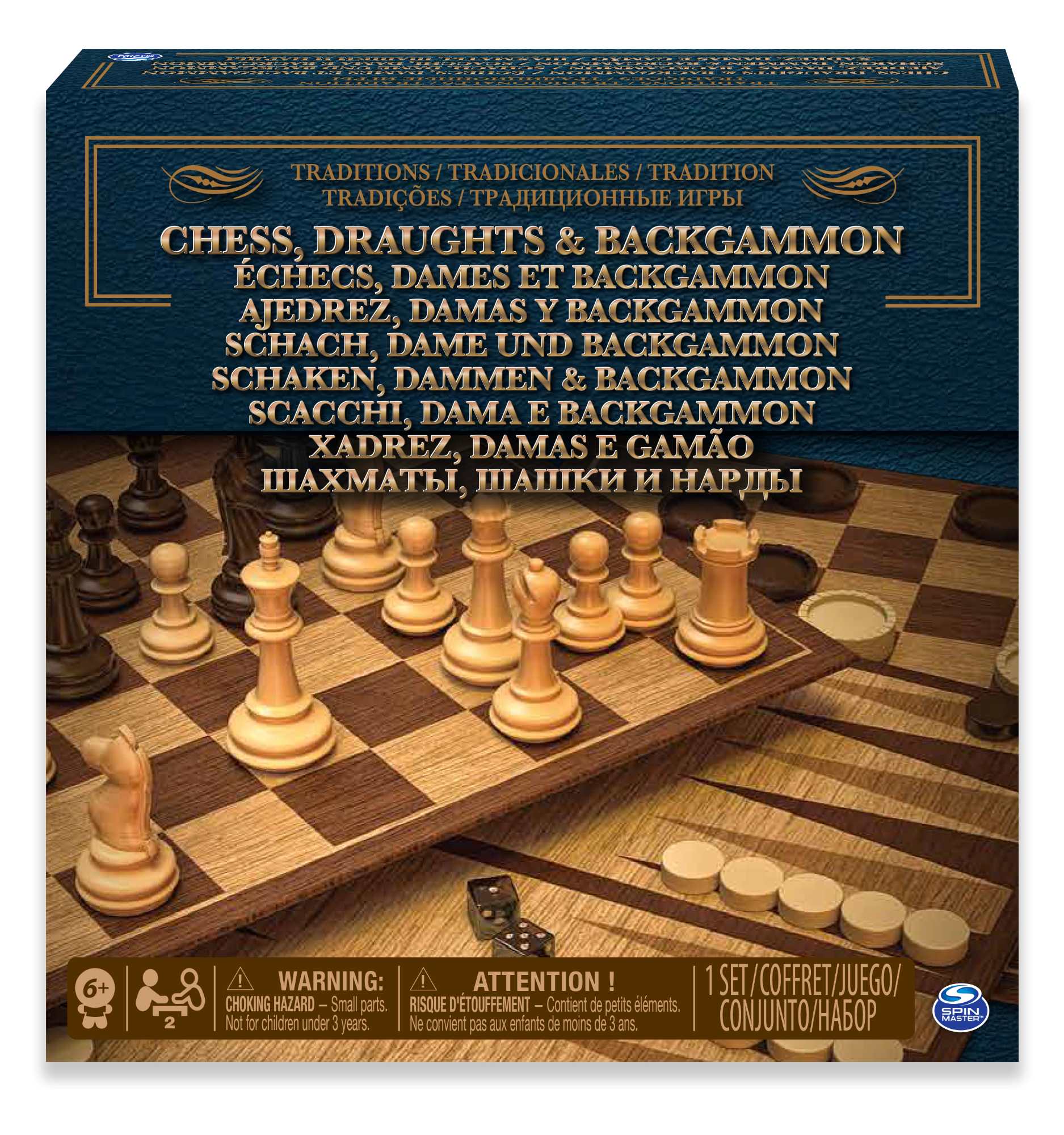 JUEGO DE MESA PACK X 3 (DAMAS / AJEDREZ / BACKGAMMON) JUEGOS DE MESA CLASICO