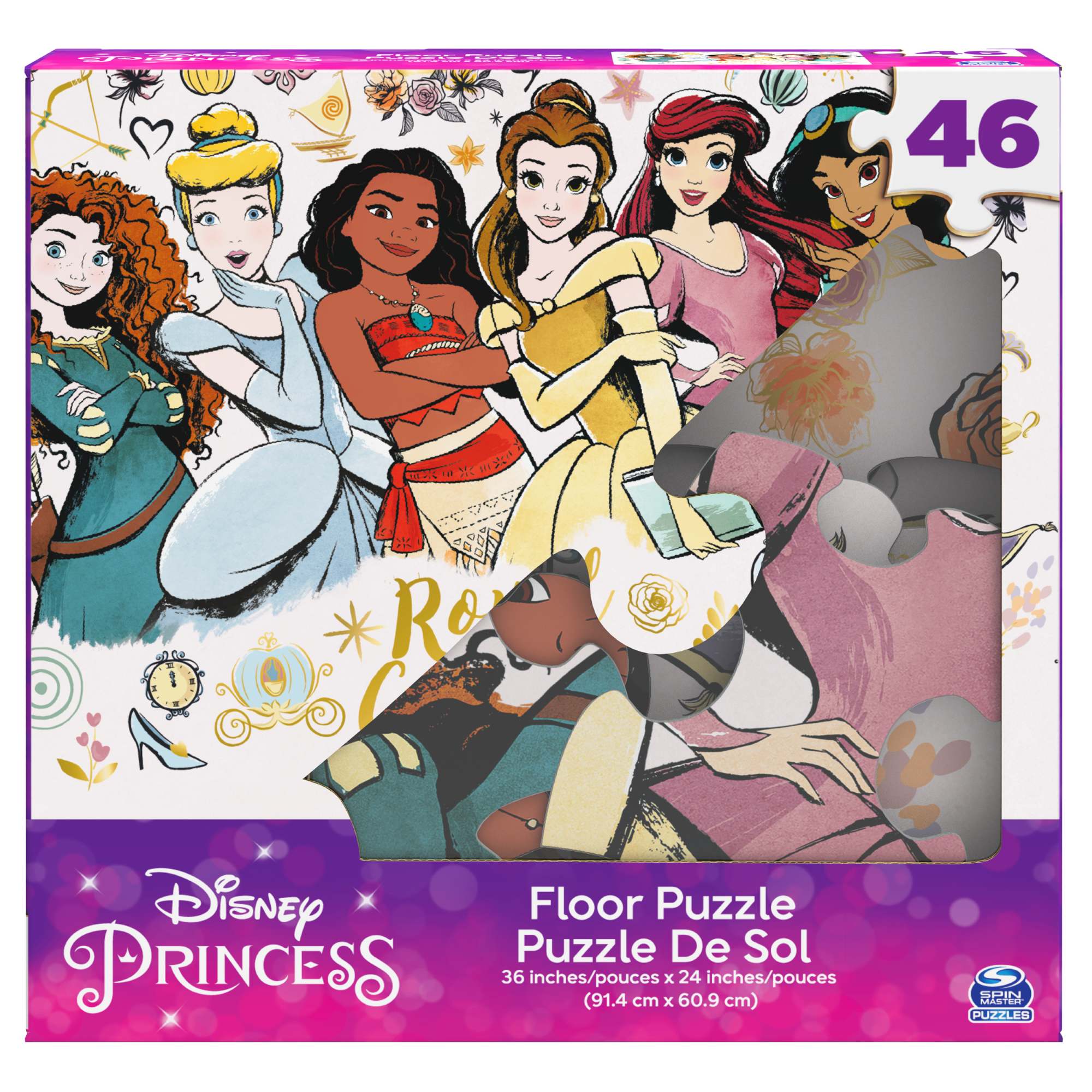 ROMPECABEZA DE PISO 46PZ PRINCESAS JUEGOS DE MESA LICENCIA