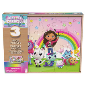 PACK X3 ROMPECABEZAS GABBYS DOLLHOUSE JUEGOS DE MESA LICENCIA