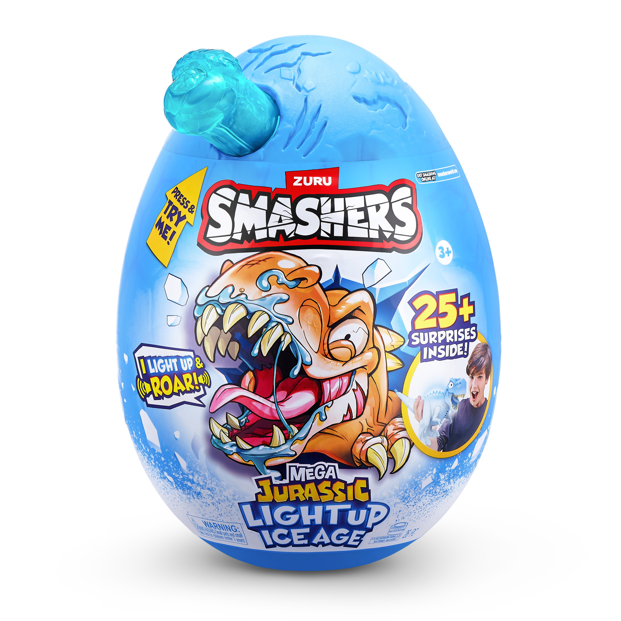 DINO MEGA EDAD DE HIELO LUMINOSO SORPRESA SMASHERS - Imagen 7