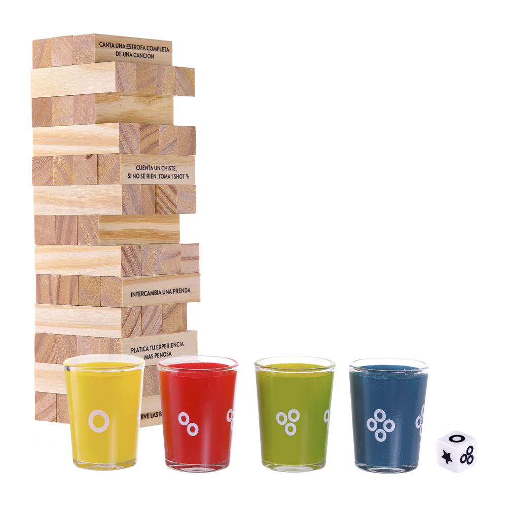JUEGO DE MESA TORRE DE BEBER JUEGOS DE MESA CLASICO - Imagen 3